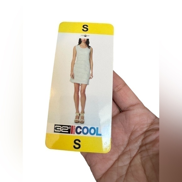 3/$20 bundle 32 degrees cool dress cover up size S gray and white stripe 1109220 - Picture 4 of 7